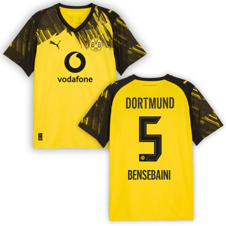 BVB BORUSSIA DORTMUND Trikot Home Kinder 25 / 26 - BENSEBAINI 5 - sportiger.de