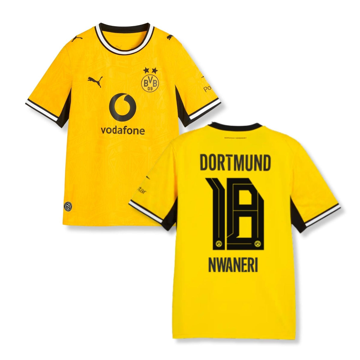 Maillot domicile BVB BORUSSIA DORTMUND enfant 26 / 27 - NWANERI 18 - sportiger.de