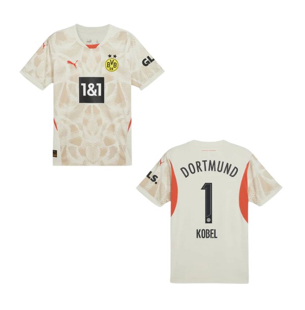 BVB BORUSSIA DORTMUND Trikot Torwart Herren beige 24 / 25 - KOBEL 1 - sportiger.de