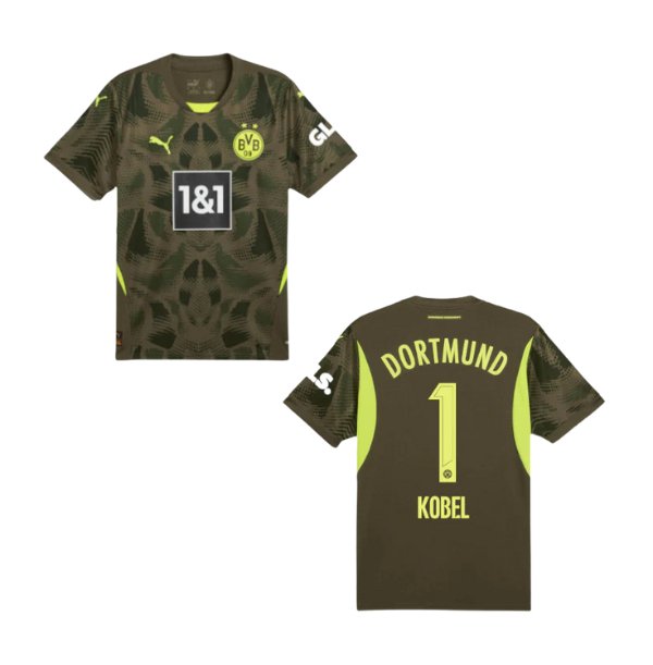 BVB BORUSSIA DORTMUND Trikot Torwart Herren dunkelgrün 24 / 25 - KOBEL 1 - sportiger.de