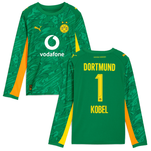 BVB BORUSSIA DORTMUND Trikot Torwart Kinder grün 25 / 26 - KOBEL 1 - sportiger.de