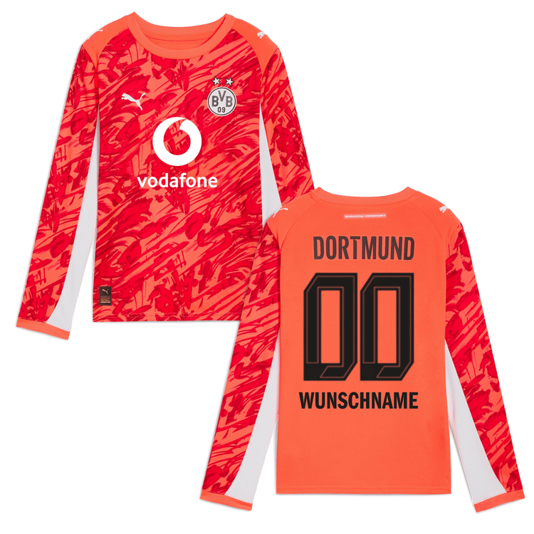 BVB BORUSSIA DORTMUND Trikot Torwart Kinder rot 25 / 26 - sportiger.de