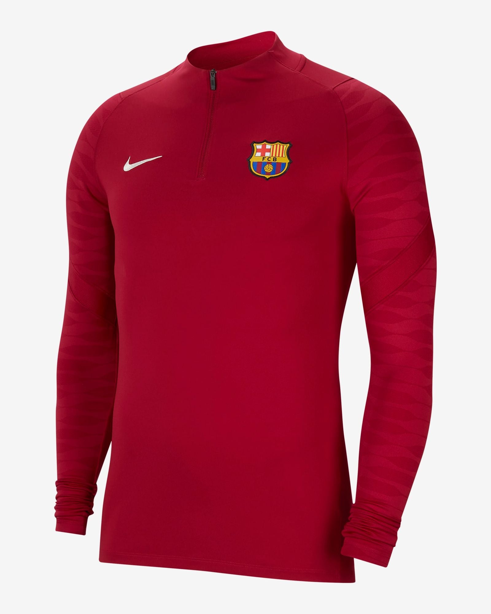 FC BARCELONA Trainingsshirt Herren langarm rot