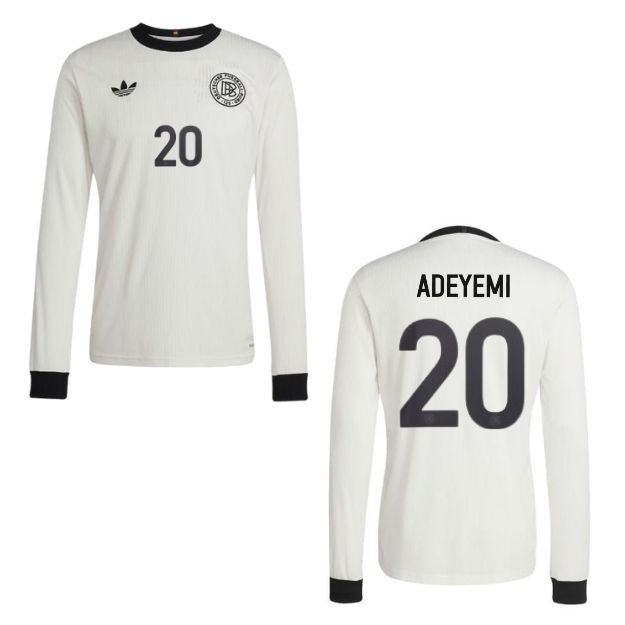 DFB DEUTSCHLAND 125 JAHRE Trikot Home Herren Langarm 2025 - ADEYEMI 20 - sportiger.de