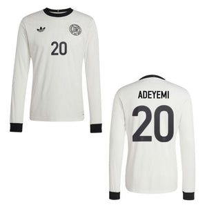 DFB DEUTSCHLAND 125 JAHRE Trikot Home Herren Langarm 2025 - ADEYEMI 20 - sportiger.de