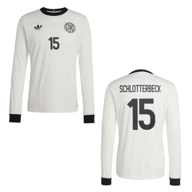 DFB DEUTSCHLAND 125 JAHRE Trikot Home Herren Langarm 2025 - SCHLOTTERBECK 15 - sportiger.de
