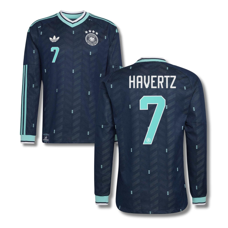 DFB DEUTSCHLAND AUTHENTIC Trikot Away Herren langarm WM 2026 - HAVERTZ 7 - sportiger.de