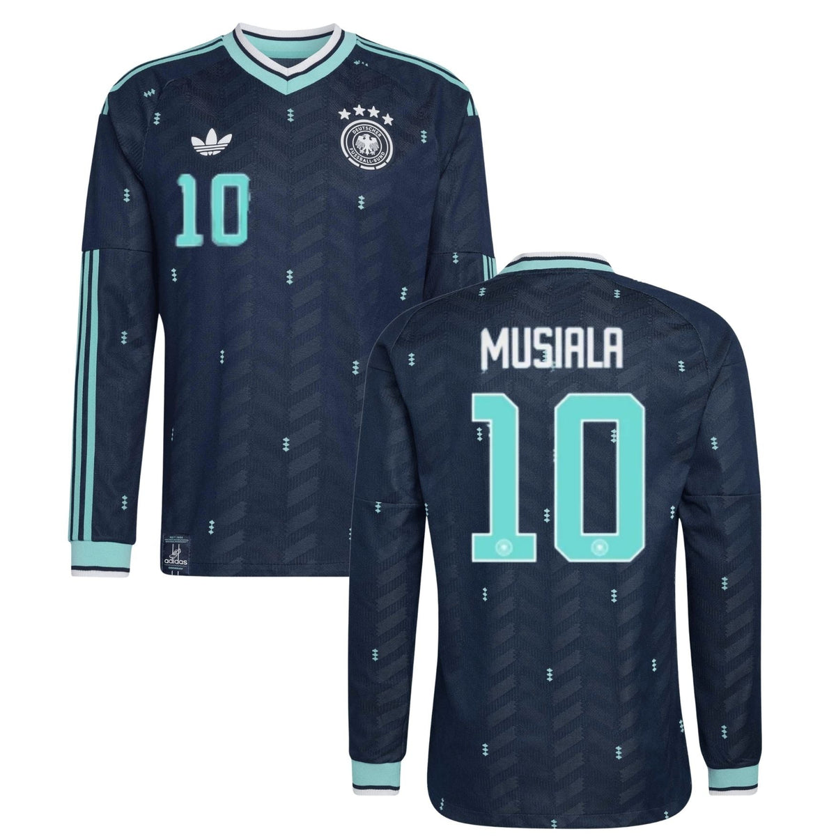 DFB DEUTSCHLAND AUTHENTIC Maillot extérieur hommes manches longues Coupe du Monde 2026 - MUSIALA 10 - sportiger.de
