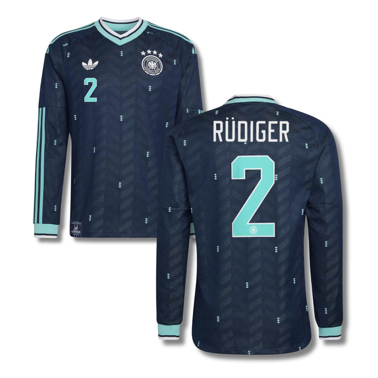 DFB DEUTSCHLAND AUTHENTIC Trikot Away Herren langarm WM 2026 - RÜDIGER 2 - sportiger.de