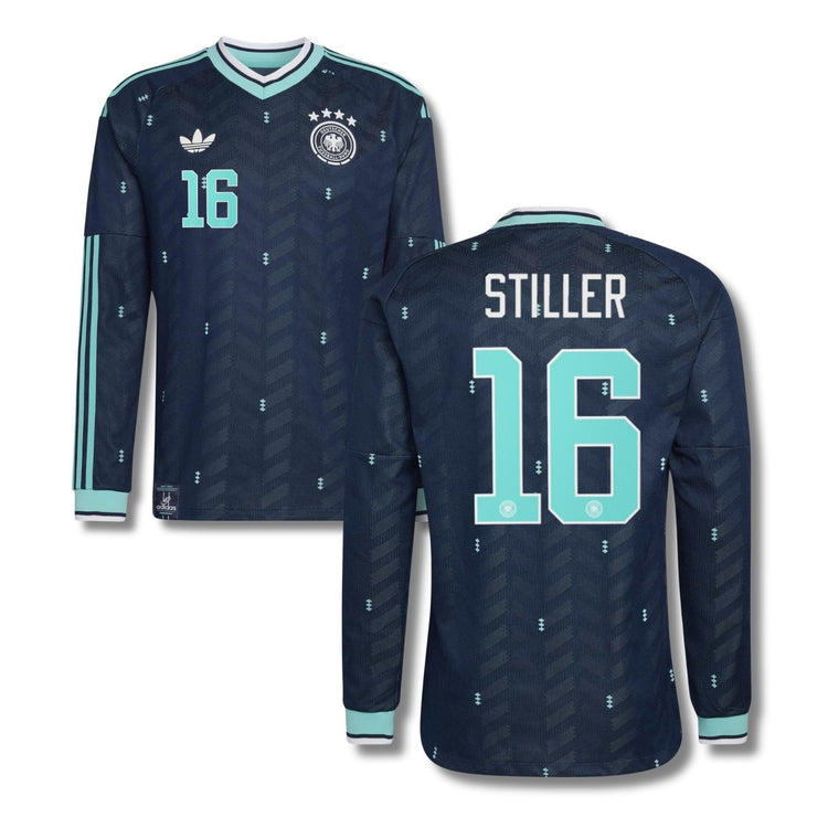 DFB DEUTSCHLAND AUTHENTIC Trikot Away Herren langarm WM 2026 - STILLER 16 - sportiger.de