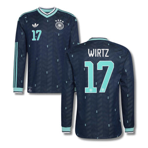 DFB DEUTSCHLAND AUTHENTIC Trikot Away Herren langarm WM 2026 - WIRTZ 17 - sportiger.de