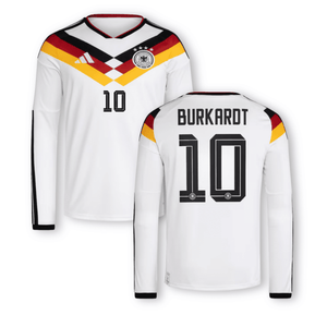 DFB DEUTSCHLAND AUTHENTIC Trikot Home Herren langarm WM 2026 - BURKARDT 10 - sportiger.de