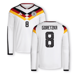 DFB DEUTSCHLAND AUTHENTIC Trikot Home Herren langarm WM 2026 - GORETZKA 8 - sportiger.de