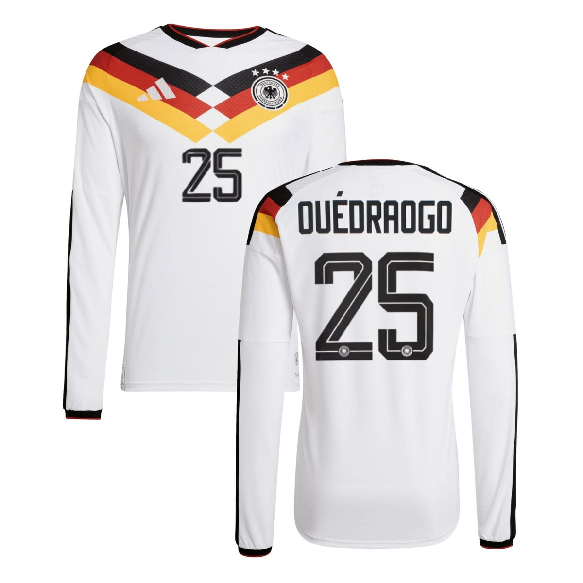 Camiseta DFB ALEMANIA auténtica local hombres manga larga Mundial 2026 - OUÉDRAOGO 25 - sportiger.de