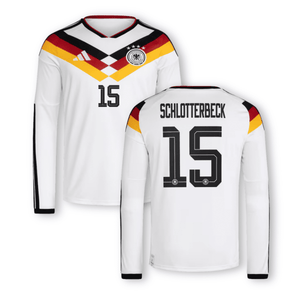 DFB DEUTSCHLAND AUTHENTIC Trikot Home Herren langarm WM 2026 - SCHLOTTERBECK 15 - sportiger.de