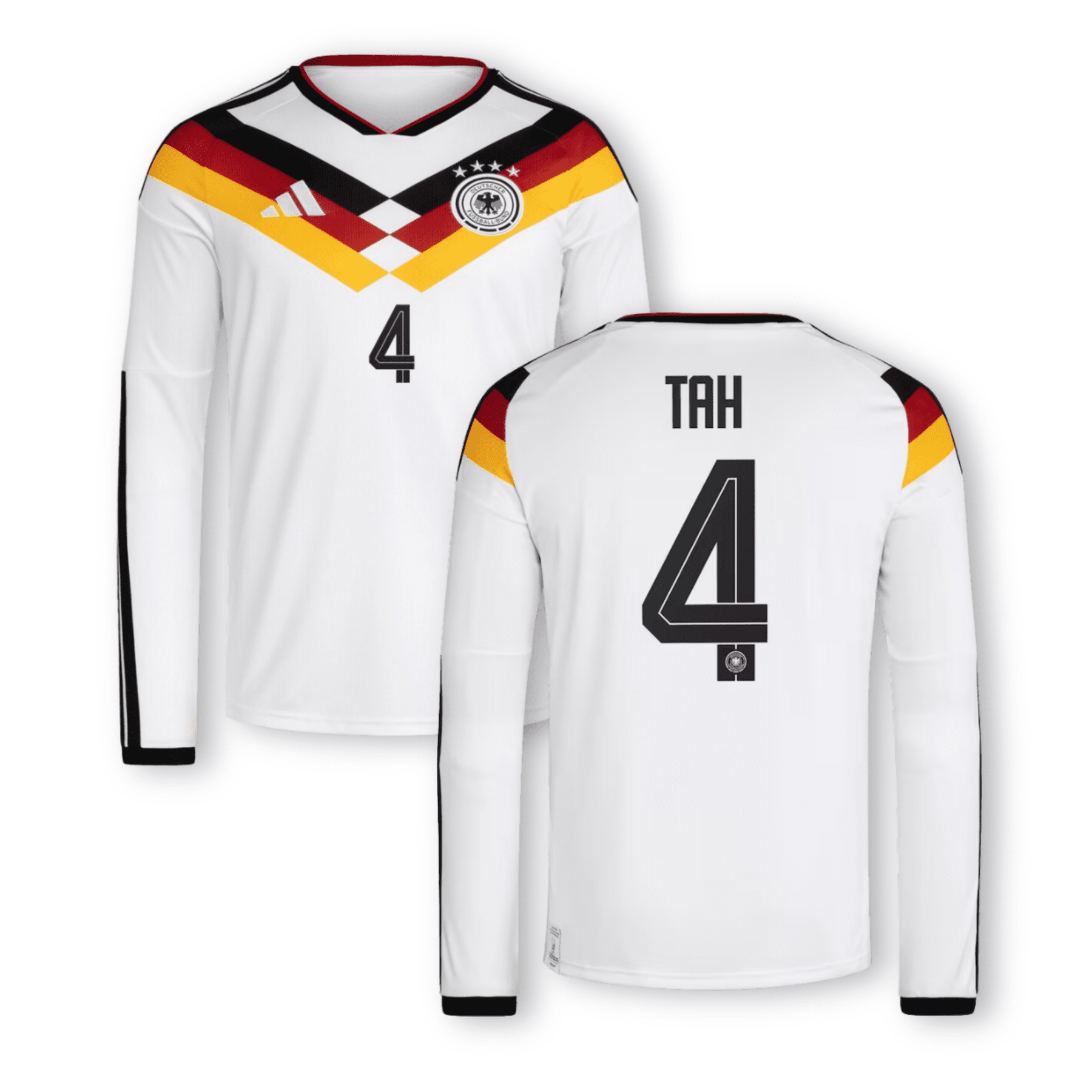 DFB DEUTSCHLAND AUTHENTIC Trikot Home Herren langarm WM 2026 - TAH 4 - sportiger.de