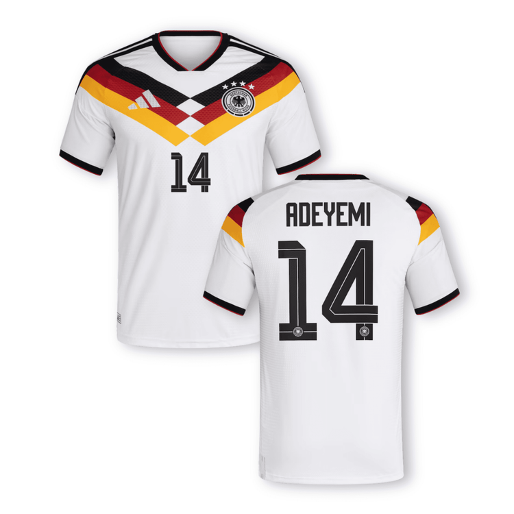 DFB DEUTSCHLAND AUTHENTIC Trikot Home Herren WM 2026 - ADEYEMI 14 - sportiger.de