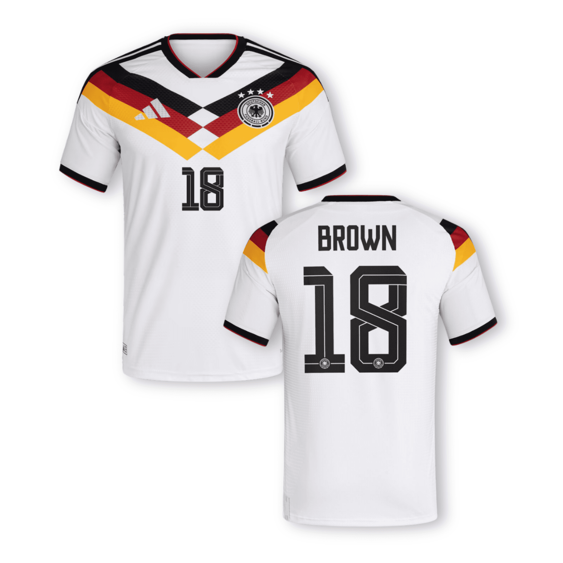 DFB DEUTSCHLAND AUTHENTIC Trikot Home Herren WM 2026 - BROWN 18 - sportiger.de