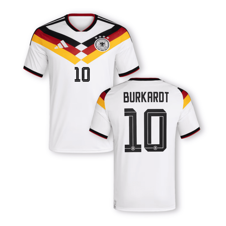 DFB DEUTSCHLAND AUTHENTIC Trikot Home Herren WM 2026 - BURKARDT 10 - sportiger.de