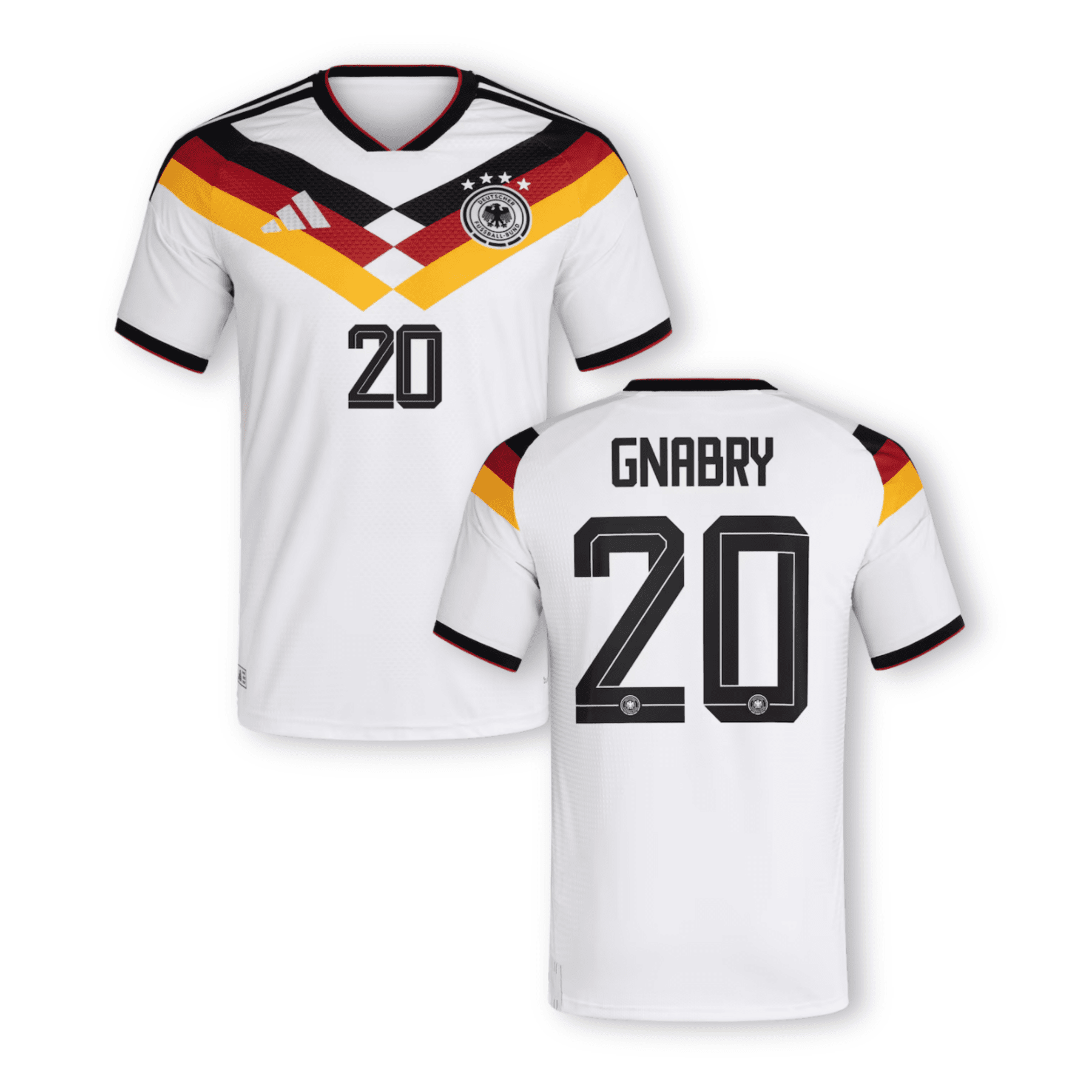 DFB DEUTSCHLAND AUTHENTIC Trikot Home Herren WM 2026 - GNABRY 20 - sportiger.de