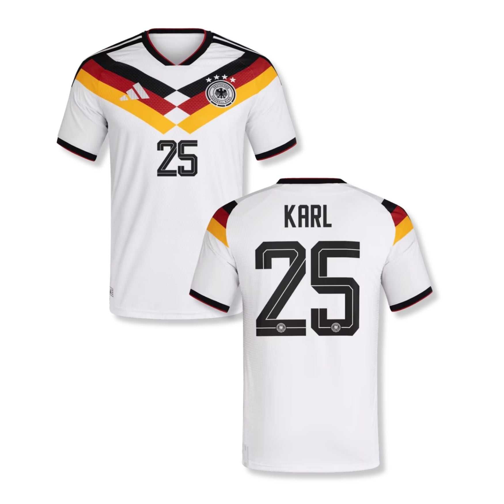 DFB DEUTSCHLAND AUTHENTIC Trikot Home Herren WM 2026 - KARL 25 - sportiger.de