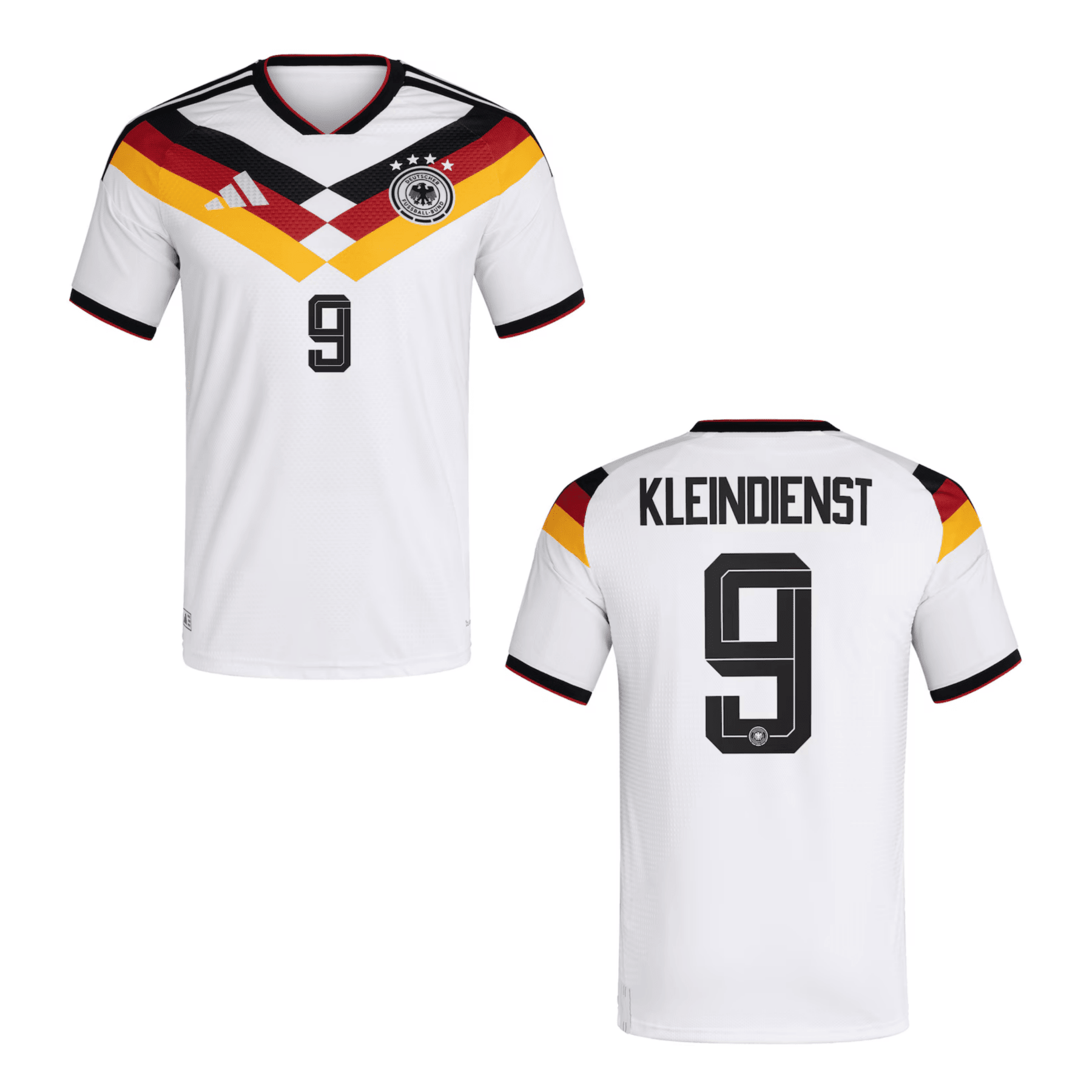 DFB DEUTSCHLAND AUTHENTIC Trikot Home Herren WM 2026 - KLEINDIENST 9 - sportiger.de