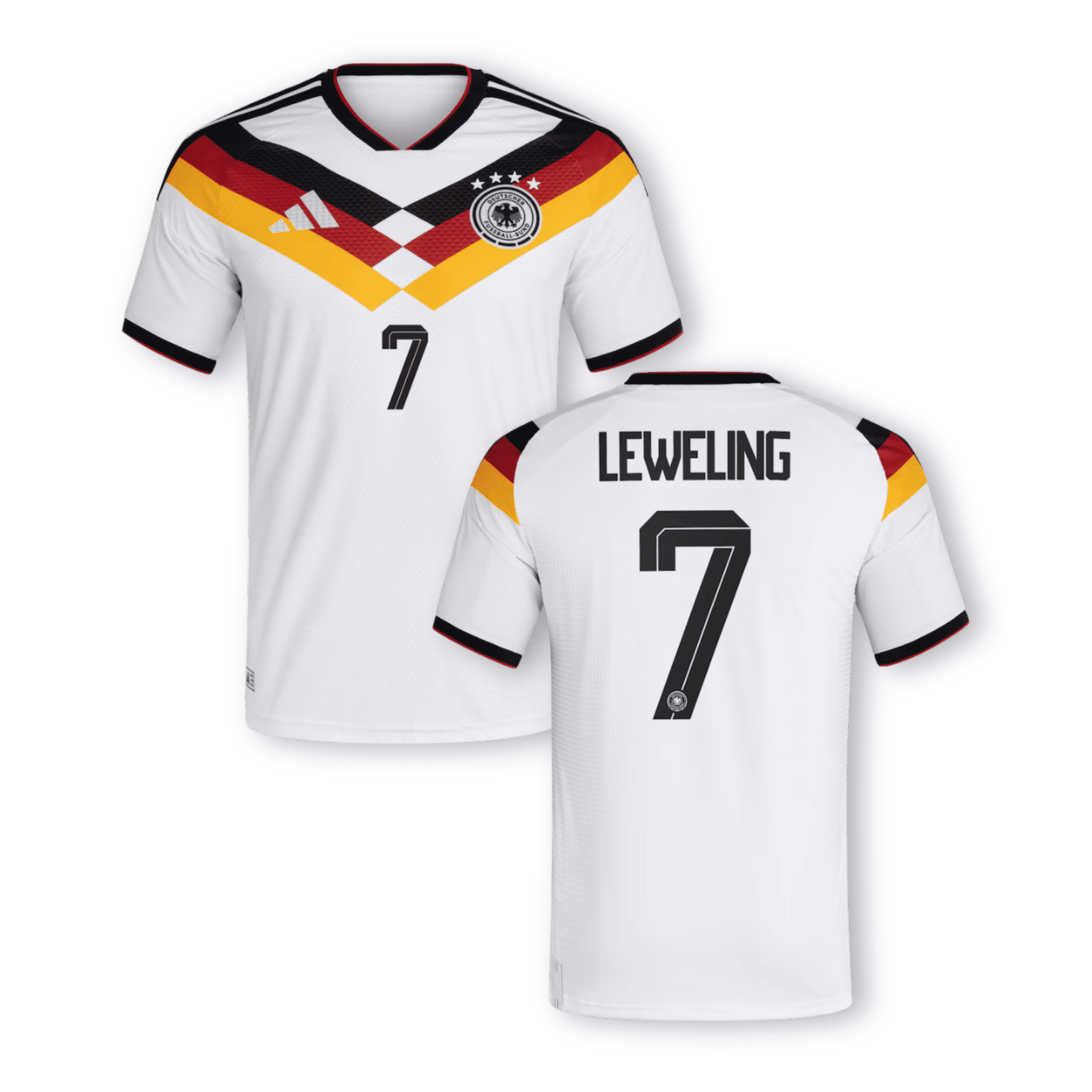 DFB DEUTSCHLAND AUTHENTIC Trikot Home Herren WM 2026 - LEWELING 7 - sportiger.de