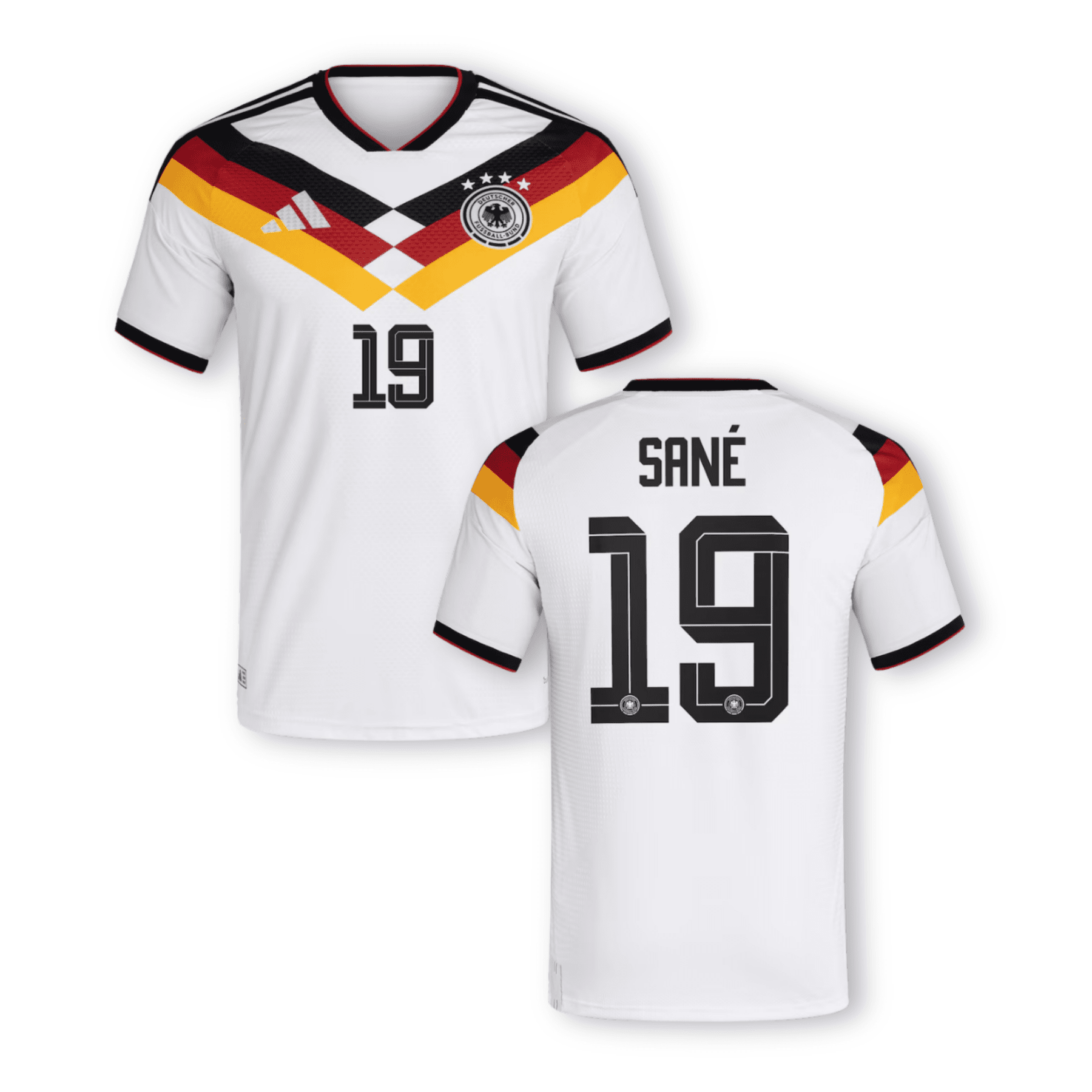 DFB DEUTSCHLAND AUTHENTIC Trikot Home Herren WM 2026 - SANÉ 19 - sportiger.de