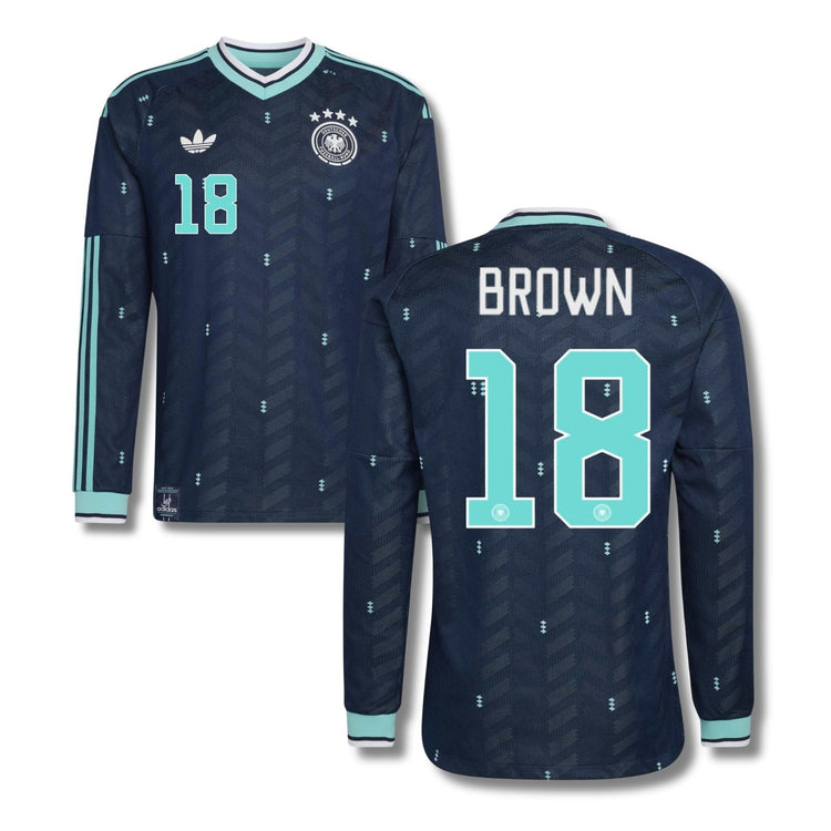 DFB DEUTSCHLAND Trikot Away Herren langarm WM 2026 - BROWN 18 - sportiger.de