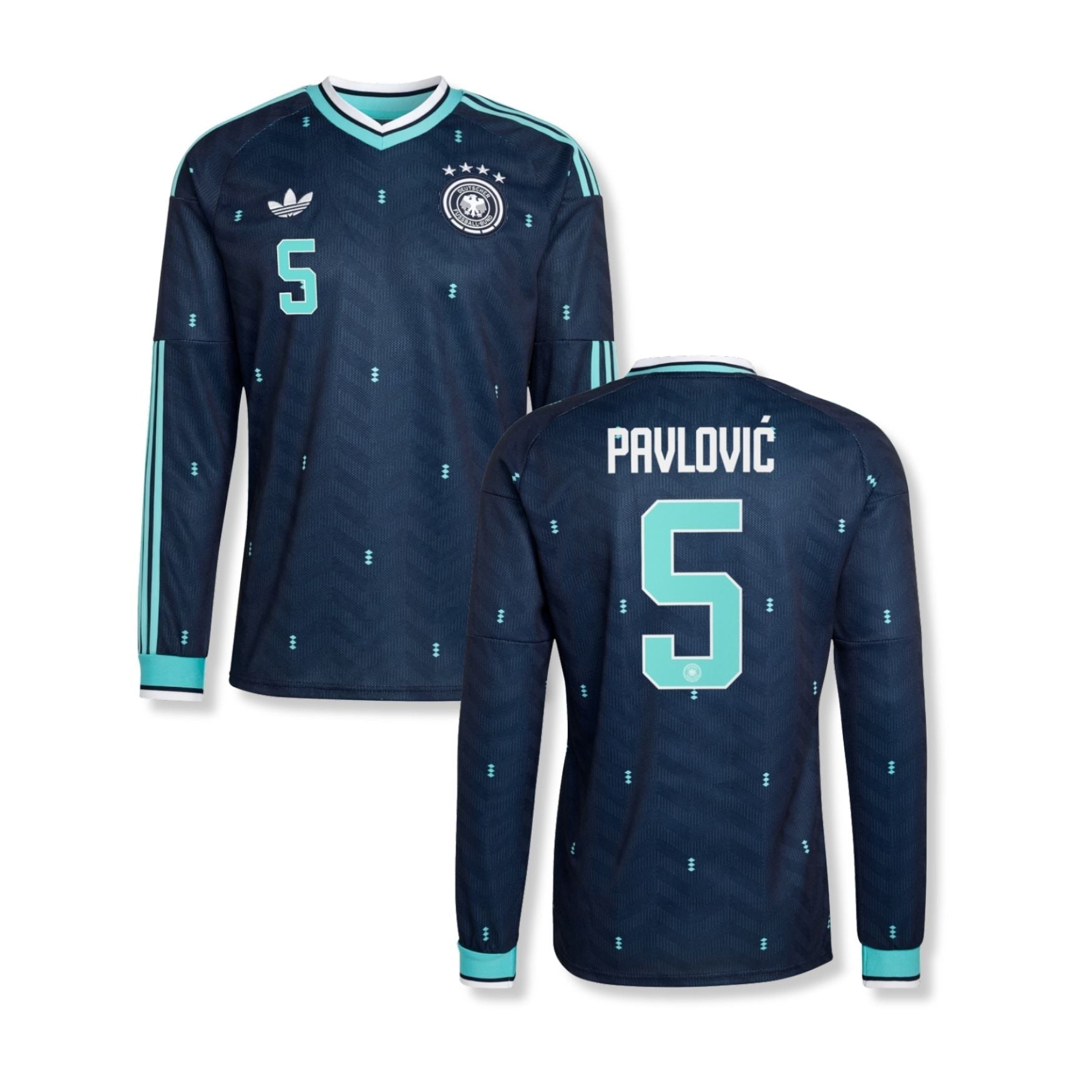 DFB DEUTSCHLAND Trikot Away Herren langarm WM 2026 - PAVLOVIĆ 5 - sportiger.de