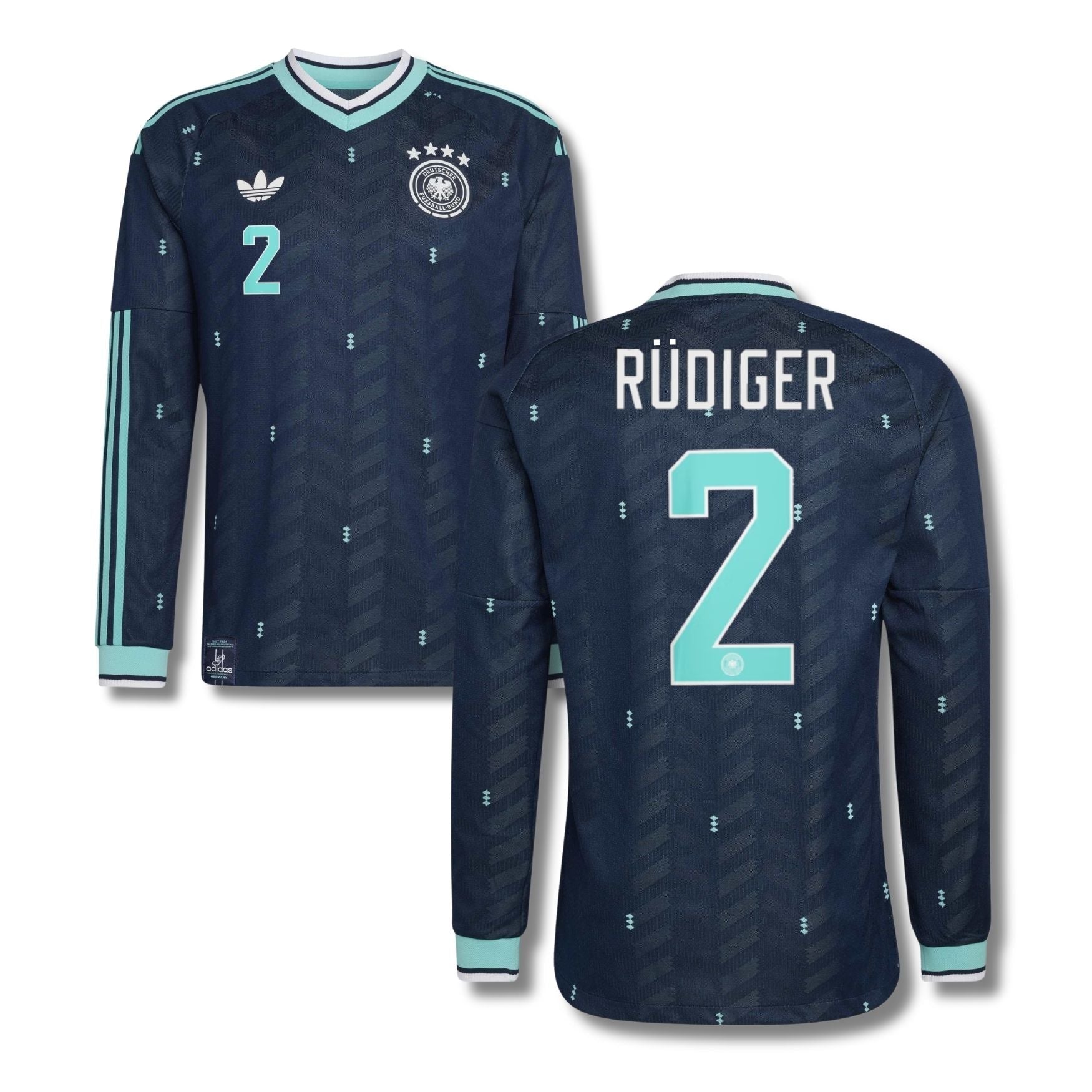 DFB DEUTSCHLAND Trikot Away Herren langarm WM 2026 - RÜDIGER 2 - sportiger.de