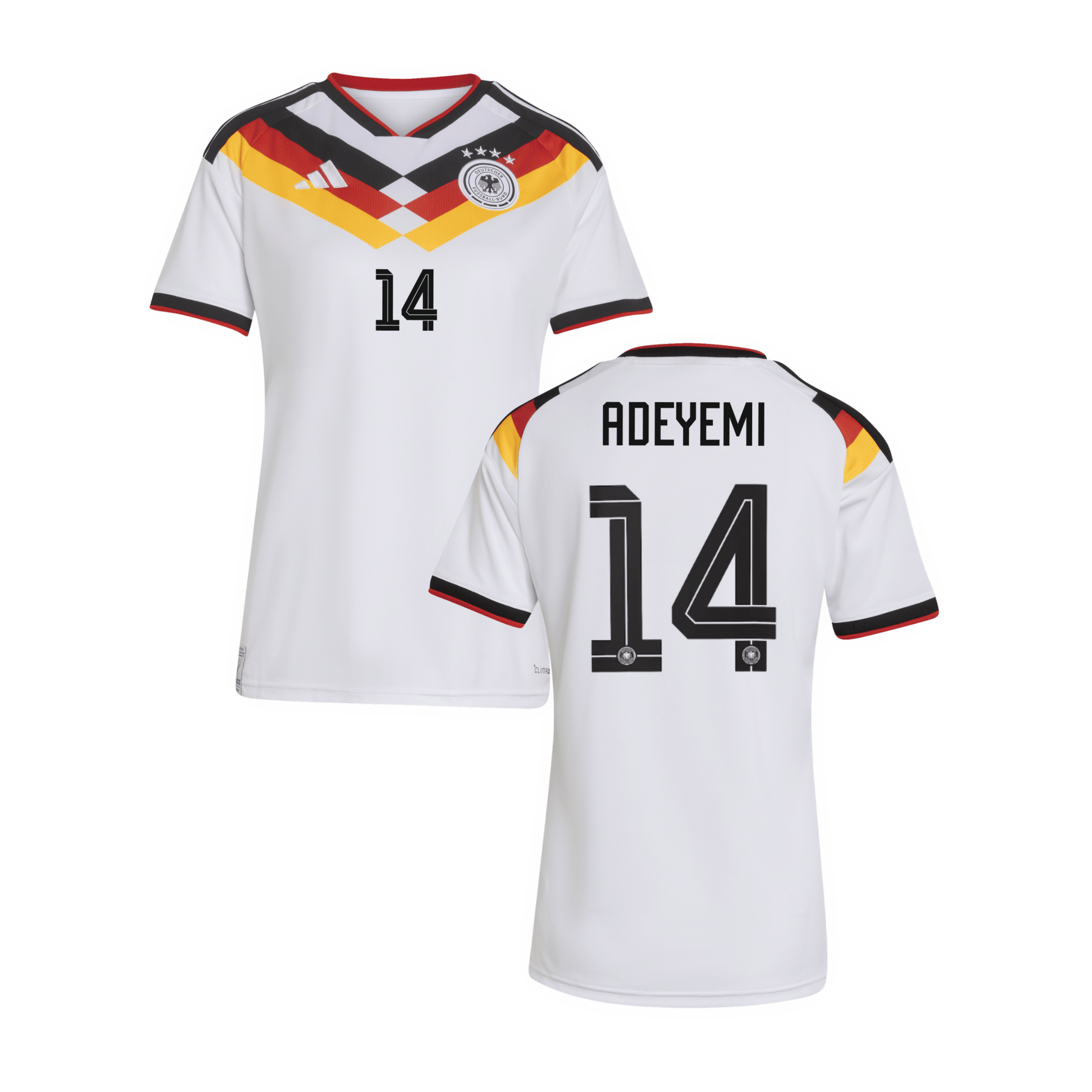 DFB DEUTSCHLAND Trikot Home Frauen WM 2026 - ADEYEMI 14 - sportiger.de