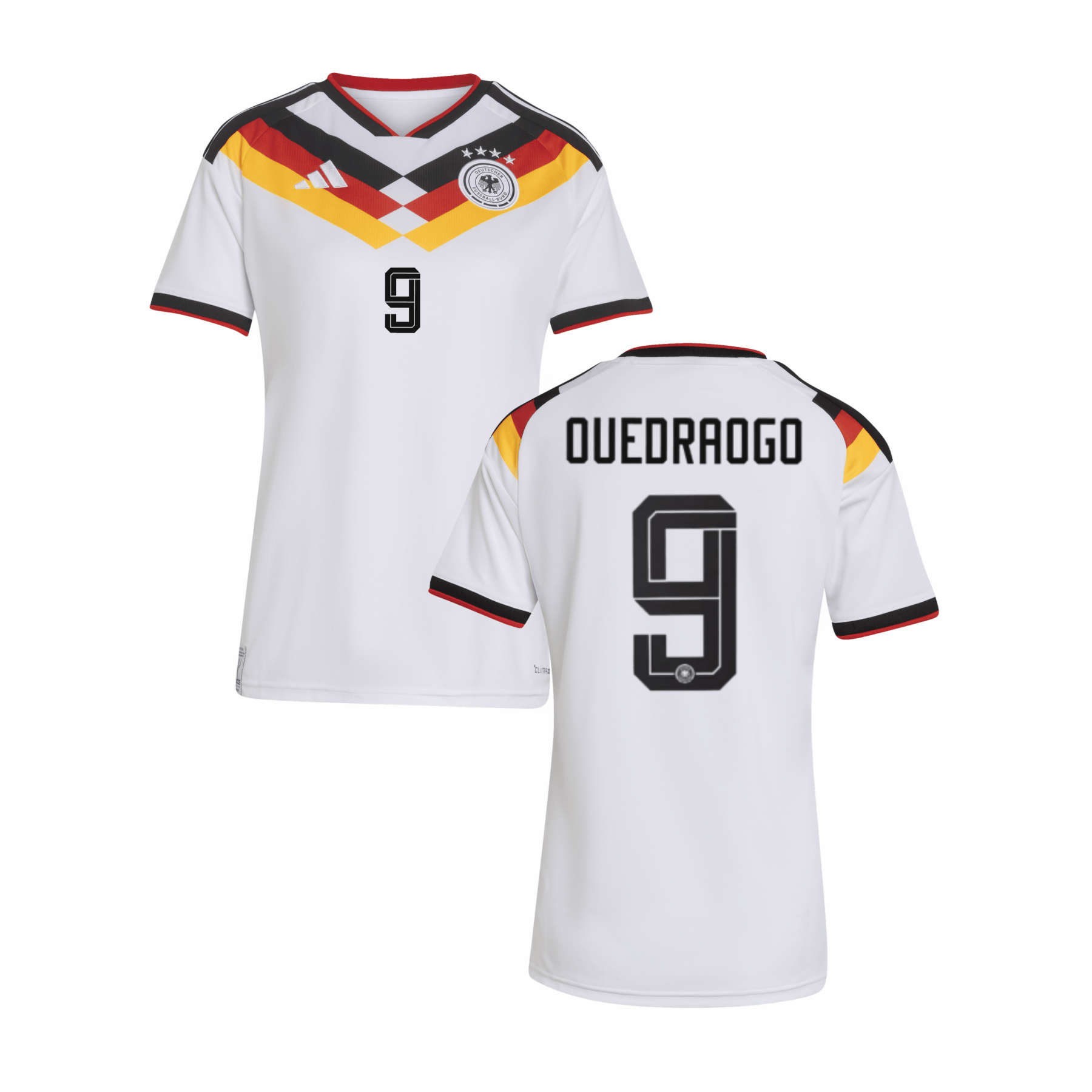 DFB DEUTSCHLAND Trikot Home Frauen WM 2026 - OUEDRAOGO 9 - sportiger.de