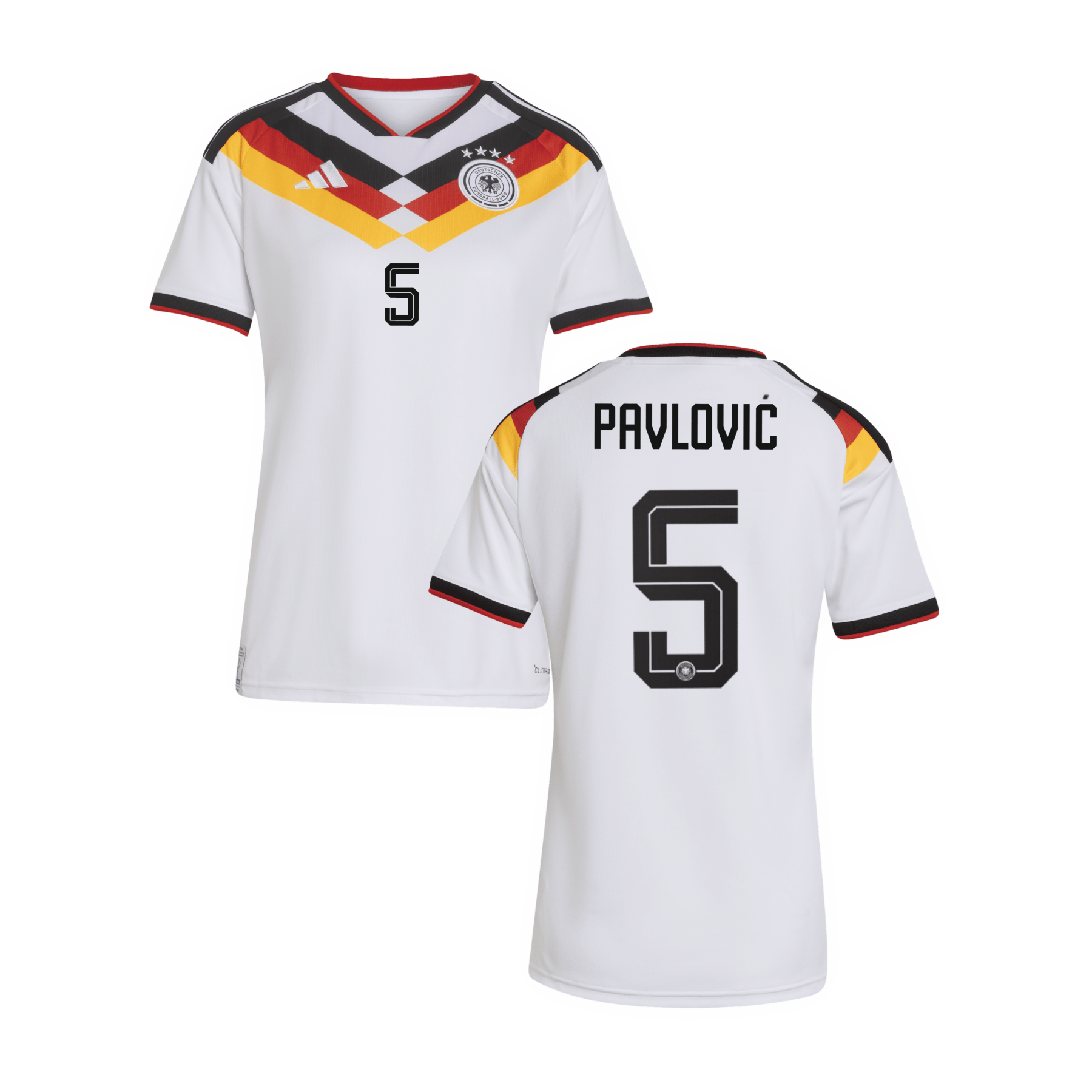 DFB DEUTSCHLAND Trikot Home Frauen WM 2026 - PAVLOVIĆ 5 - sportiger.de