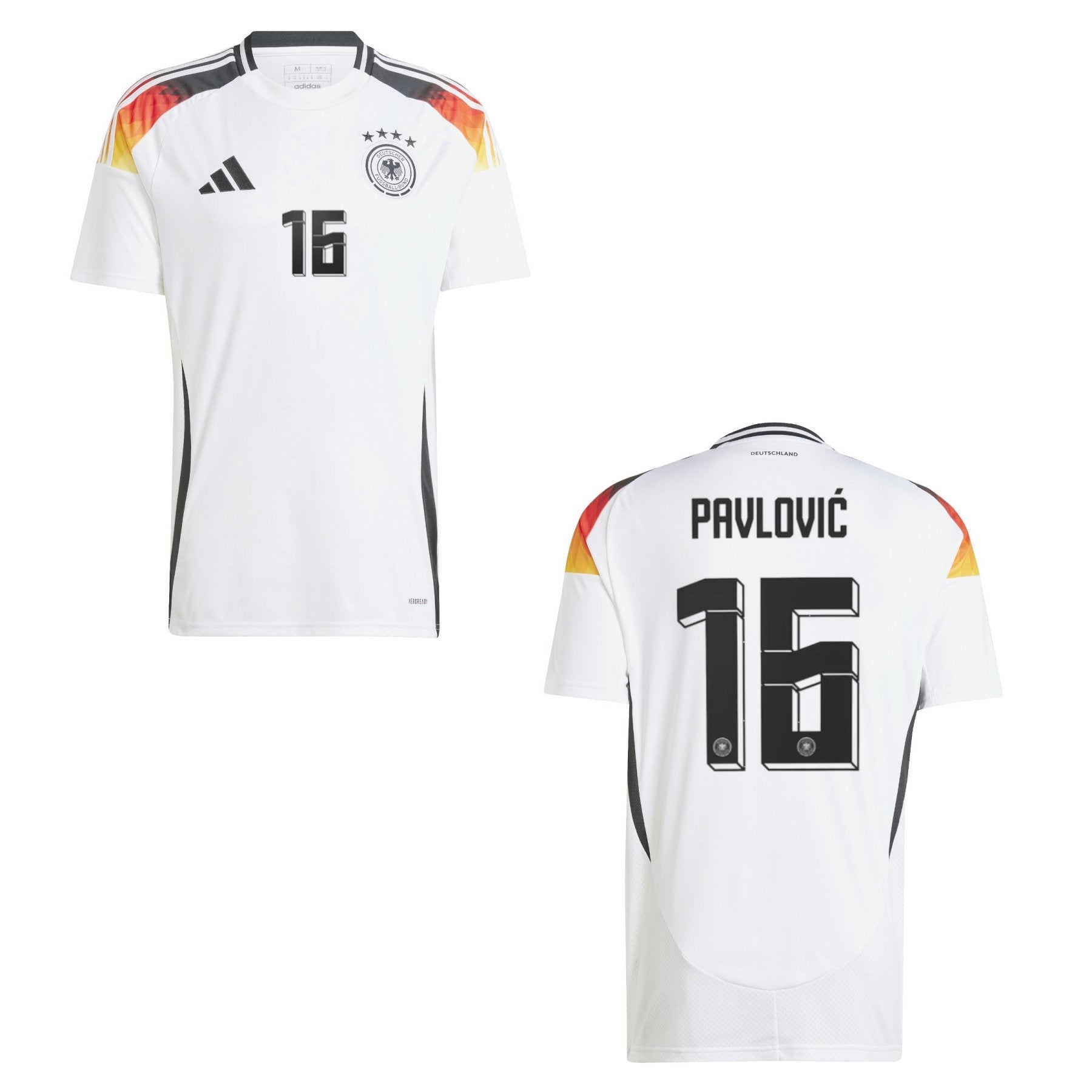 DFB DEUTSCHLAND Trikot Home Herren EURO 2024 - PAVLOVIC 16 - sportiger.de