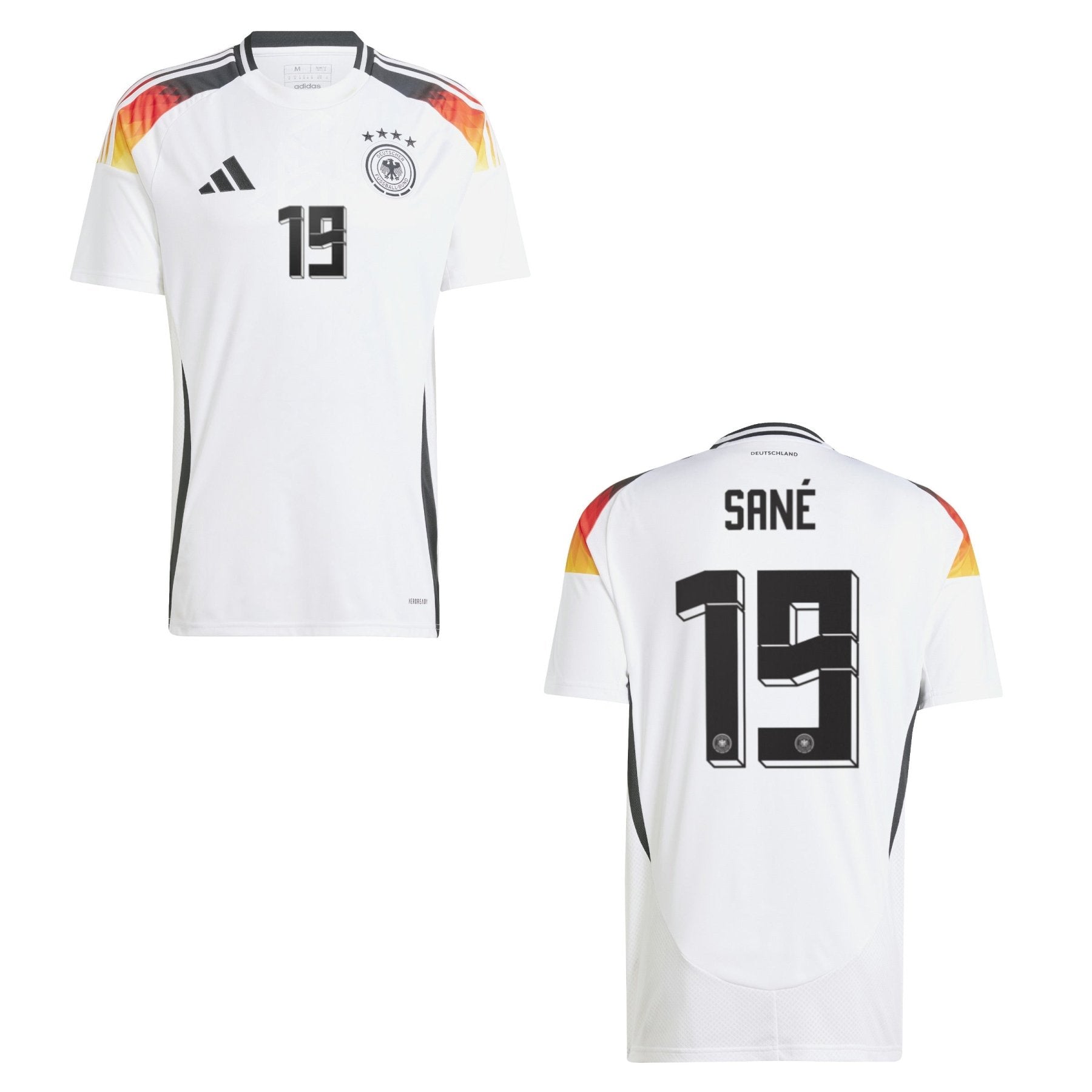 DFB DEUTSCHLAND Trikot Home Herren EURO 2024 - SANÉ 19 - sportiger.de