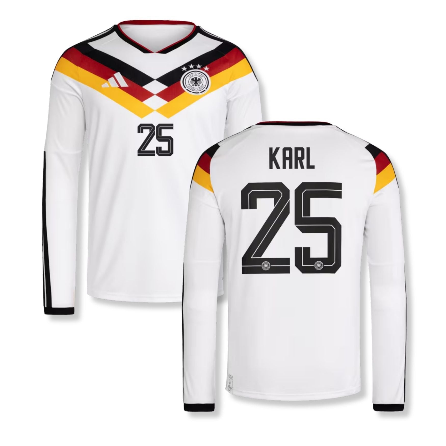 DFB DEUTSCHLAND Trikot Home Herren langarm WM 2026 - KARL 25 - sportiger.de