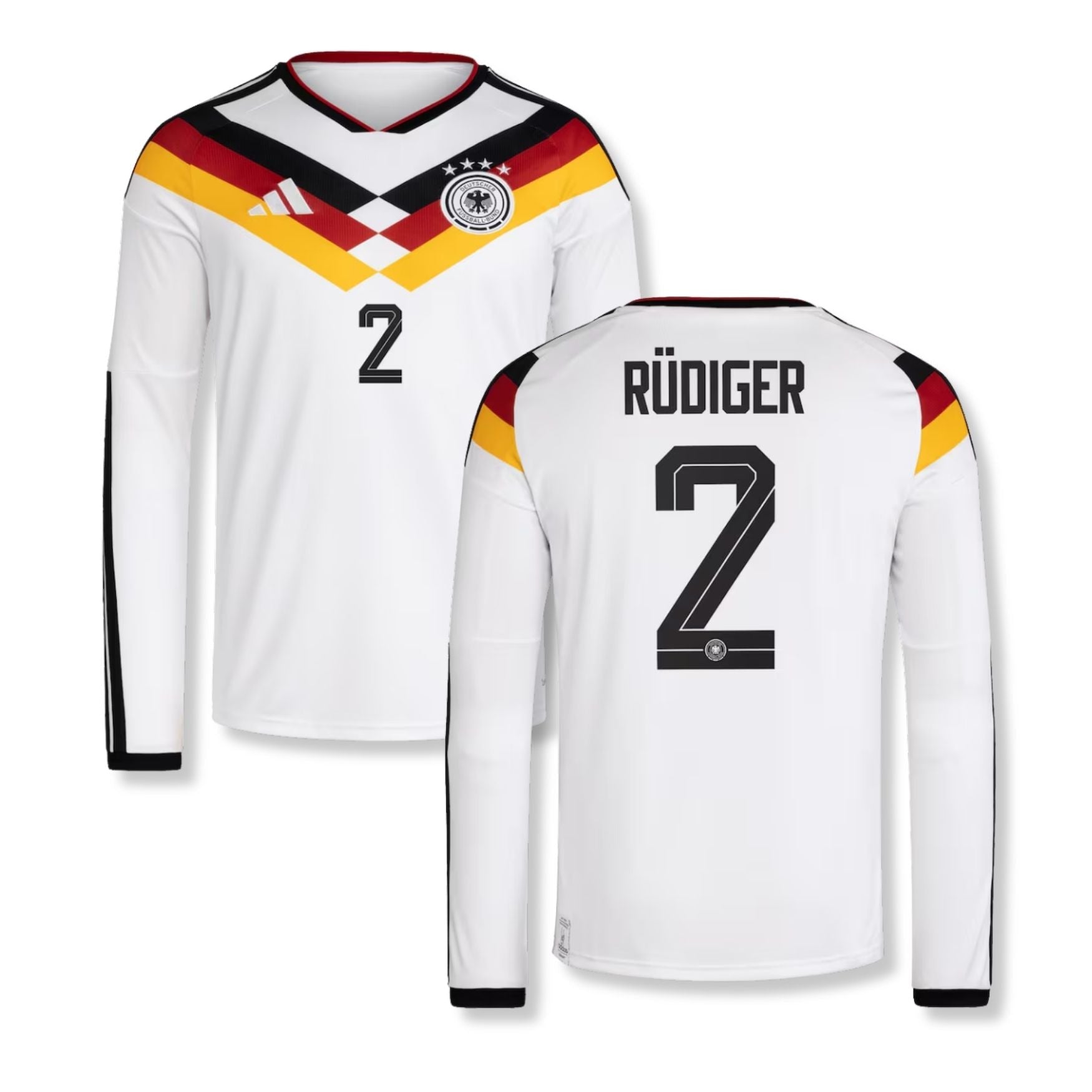 DFB DEUTSCHLAND Trikot Home Herren langarm WM 2026 - RÜDIGER 2 - sportiger.de