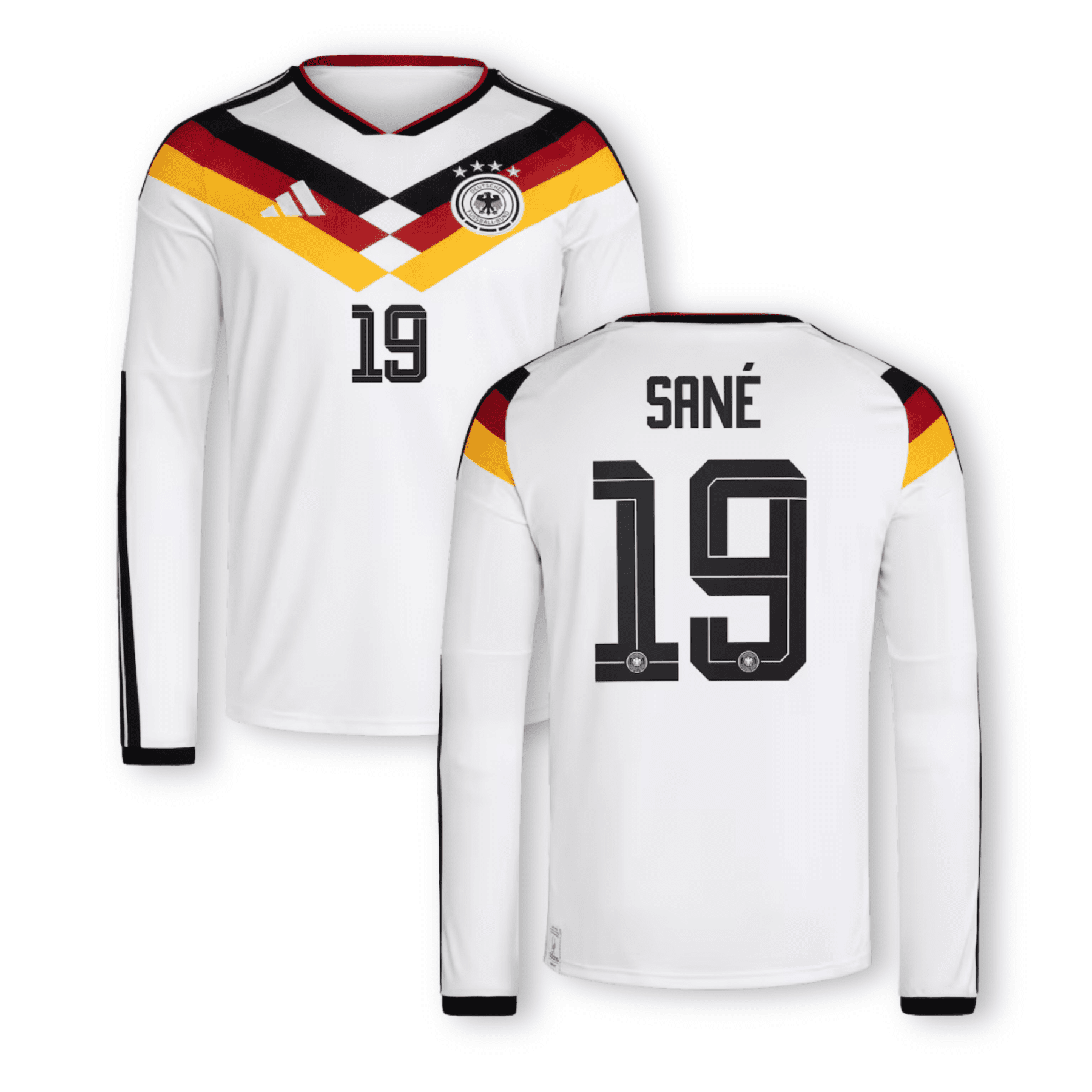 DFB DEUTSCHLAND Trikot Home Herren langarm WM 2026 - SANÉ 19 - sportiger.de