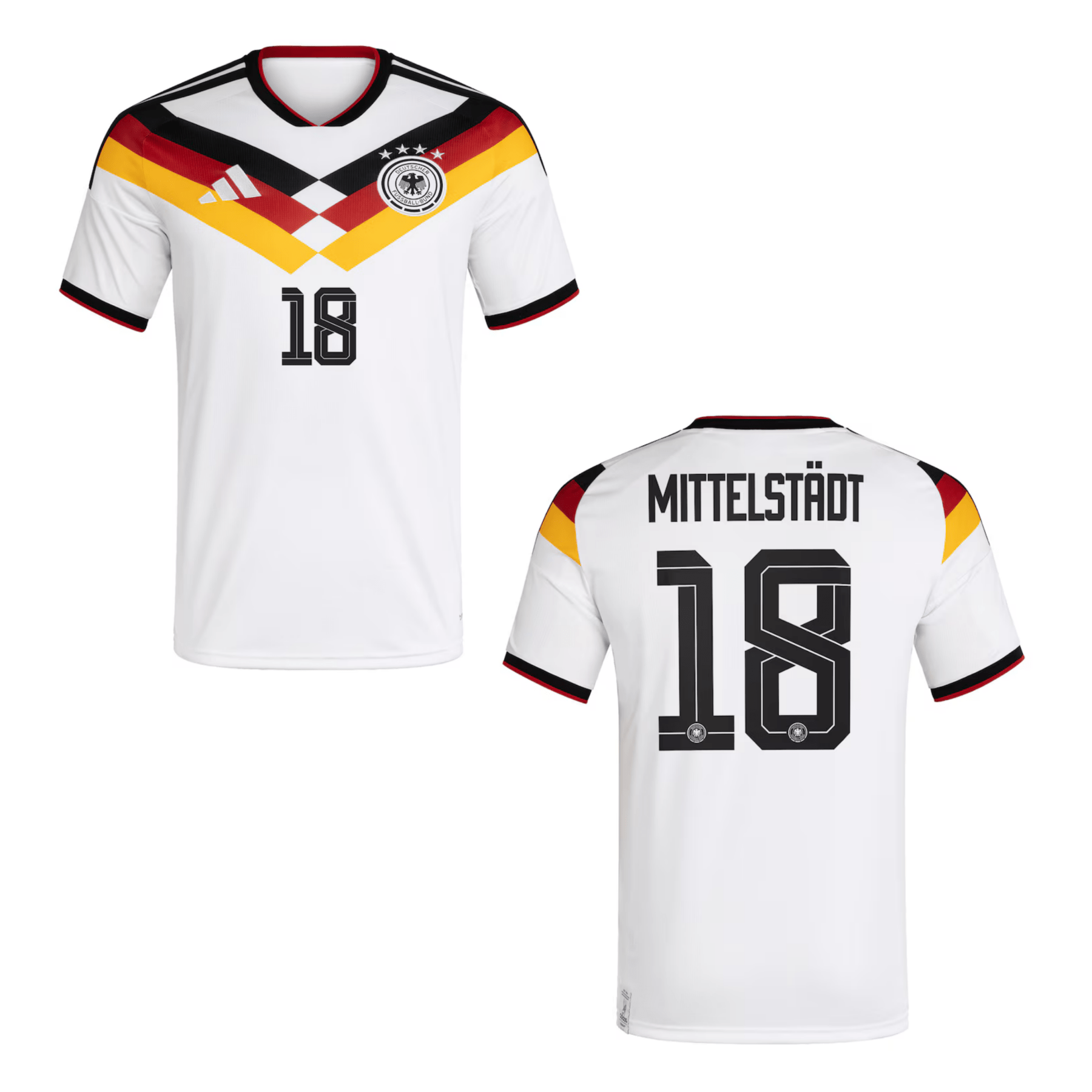 DFB DEUTSCHLAND Trikot Home Herren WM 2026 - MITTELSTÄDT 18 - sportiger.de