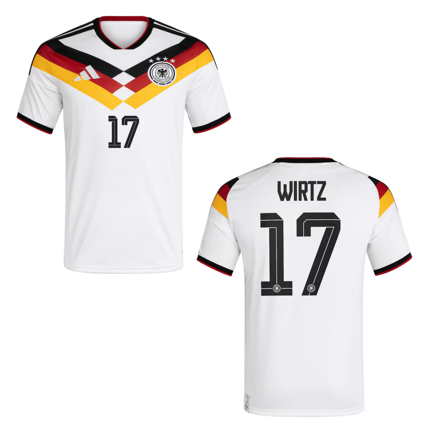 DFB DEUTSCHLAND Trikot Home Kinder WM 2026 - WIRTZ 17 - sportiger.de