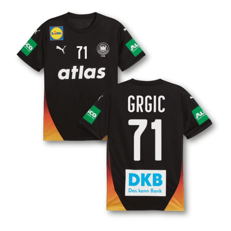 DHB DEUTSCHLAND Trikot Away Herren EURO 2026 - GRGIC 71 (Fan - Style) - sportiger.de