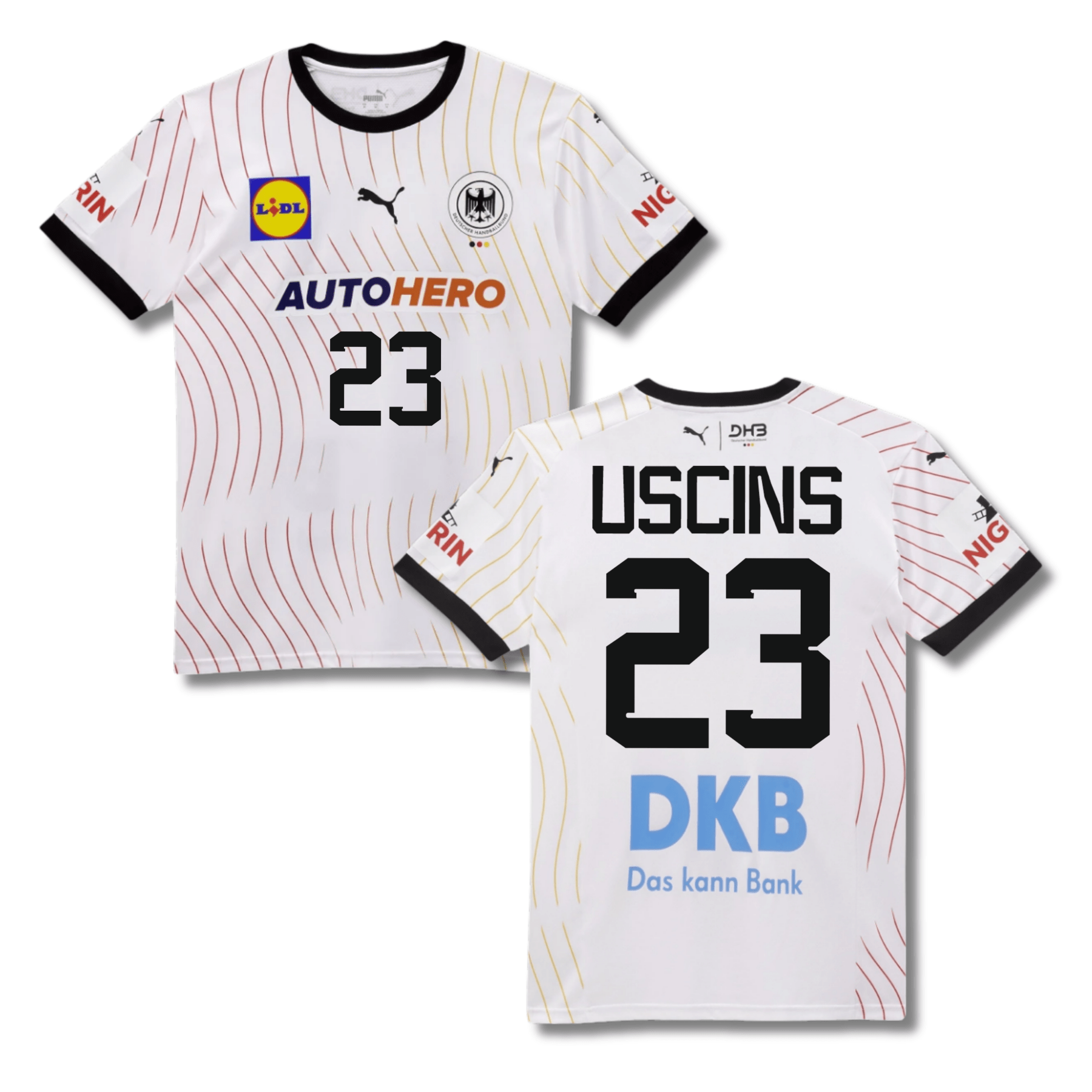 DHB DEUTSCHLAND Trikot Home Herren EURO 2024 - USCINS 23 (Fan - Style) - sportiger.de