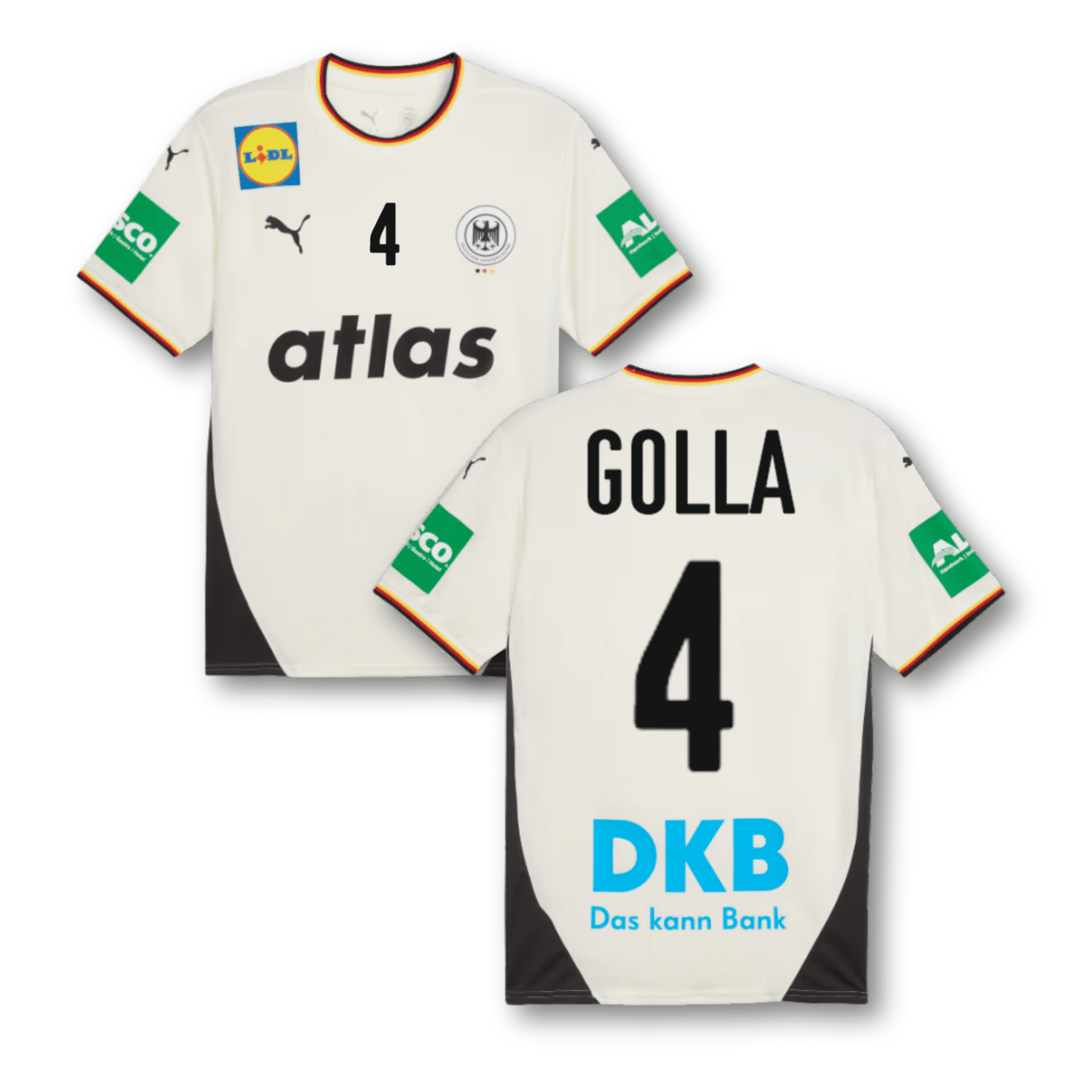 DHB DEUTSCHLAND Trikot Home Herren EURO 2026 - GOLLA 4 (Fan - Style) - sportiger.de