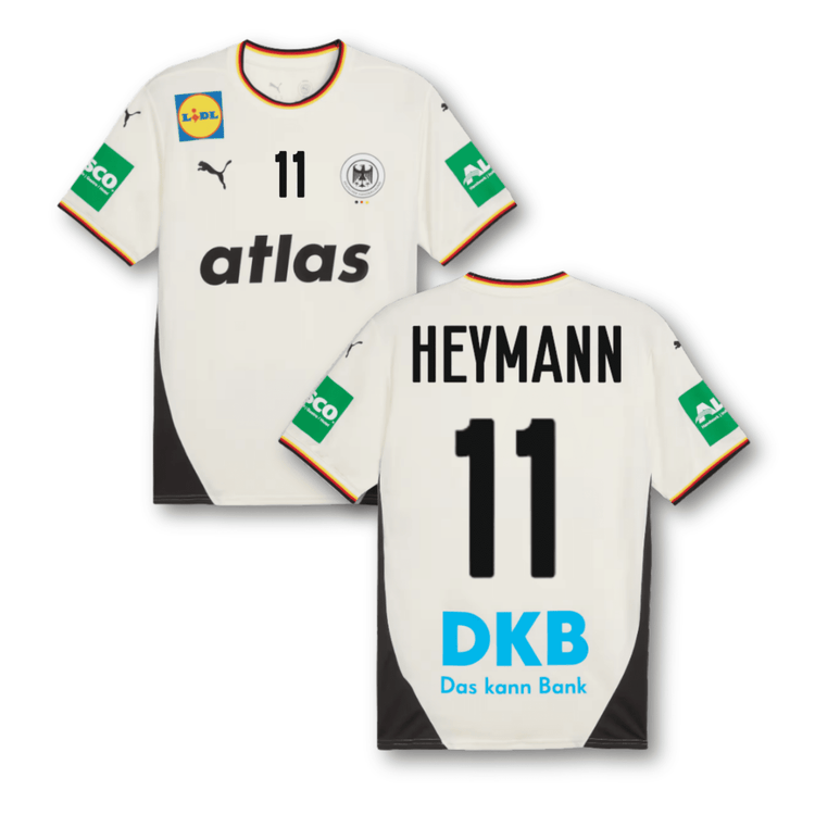 DHB DEUTSCHLAND Trikot Home Herren EURO 2026 - HEYMANN 11 (Fan - Style) - sportiger.de
