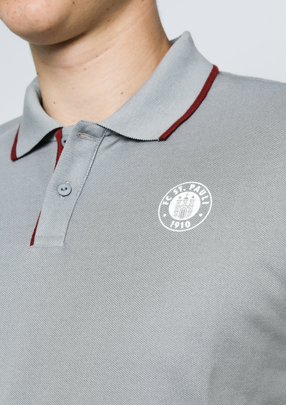 DI!Y FC ST. PAULI Poloshirt Staff 21 / 22 grau - sportiger.de