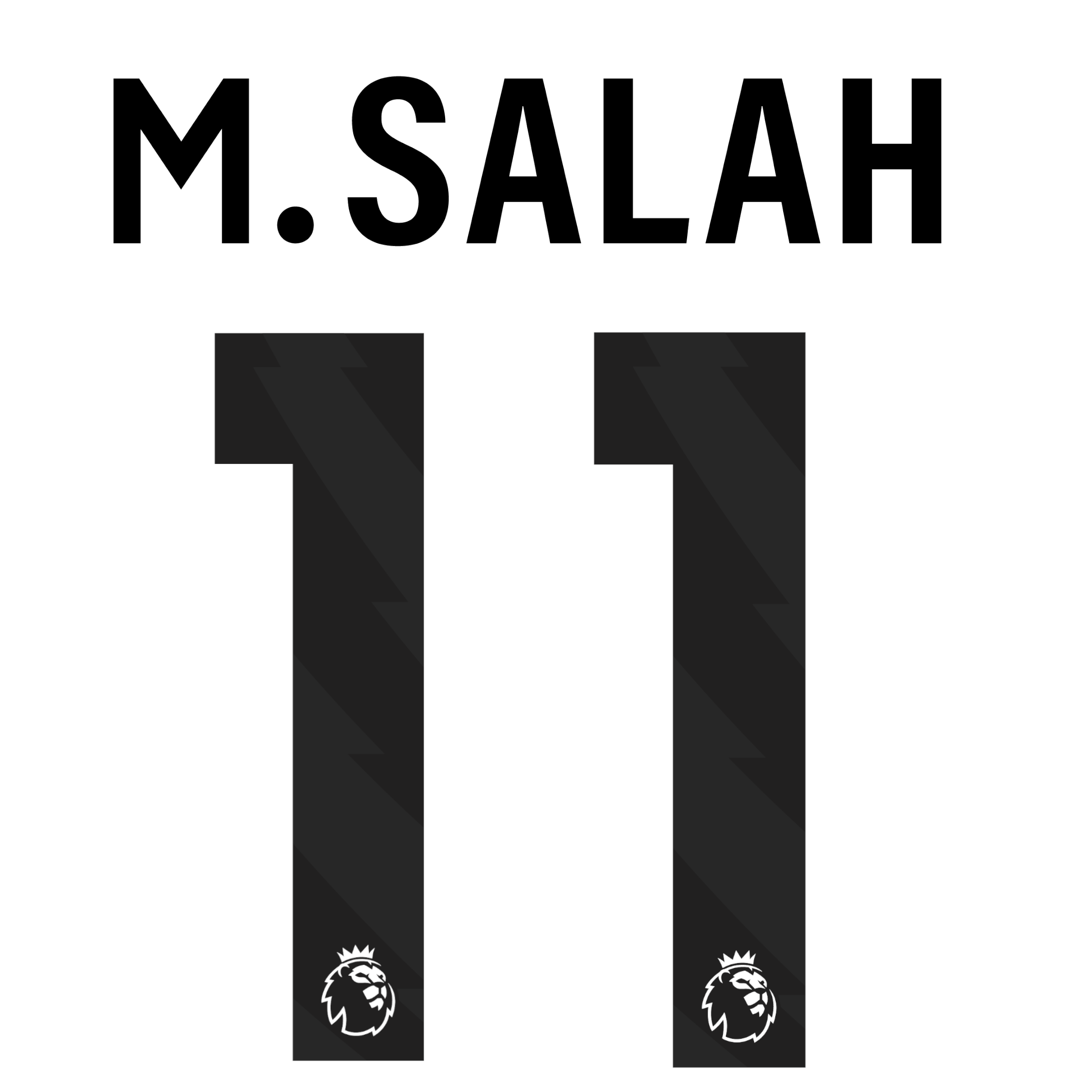 Original Premier League Trikot-Flock 25cm - M. SALAH 11