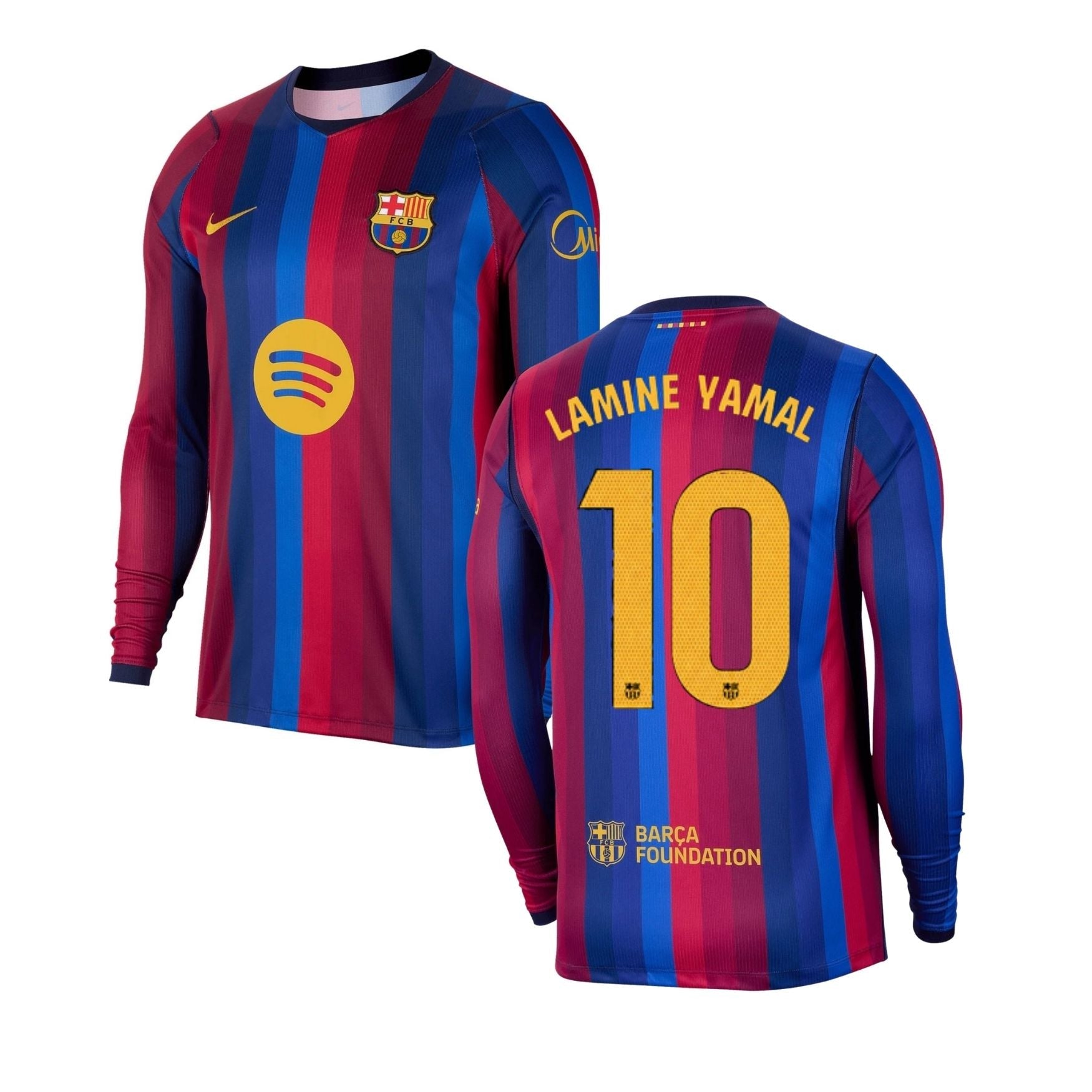 Camiseta FC BARCELONA local hombres manga larga 26 / 27 - LAMINE YAMAL 10 - sportiger.de
