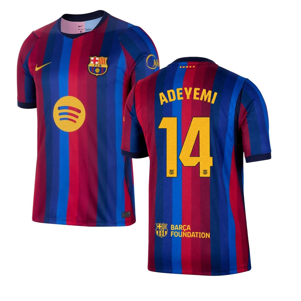 Maillot domicile FC BARCELONA Enfant 26 / 27 - ADEYEMI 14 - sportiger.de