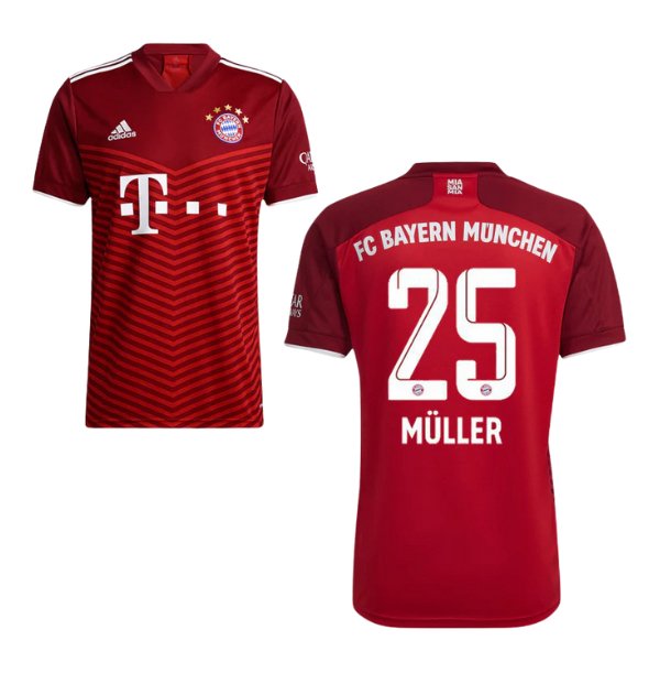 FC BAYERN MÜNCHEN Trikot Home Herren 21 / 22 - MÜLLER 25 - sportiger.de